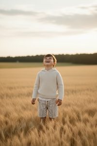 SS Boy's Bottoms Knox Shorts (birch stripe)