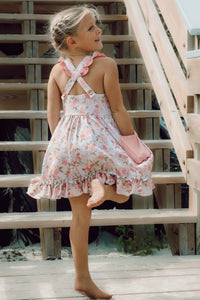 LB Girl's Dress Bree Crossback Dress (sweet pea)