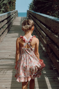 LB Girl's Dress Bree Crossback Dress (sweet pea)