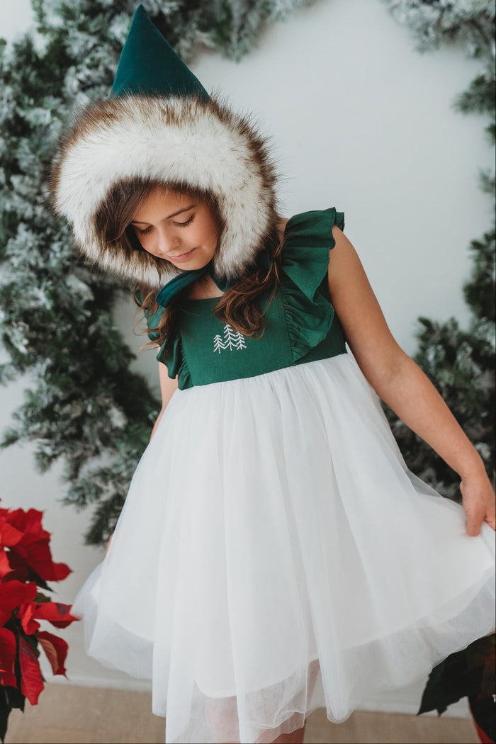 SS Girl's Dress Clara Christmas Dress (forest)
