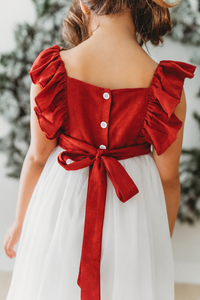 SS Girl's Dress Clara Christmas Dress (venetian red)