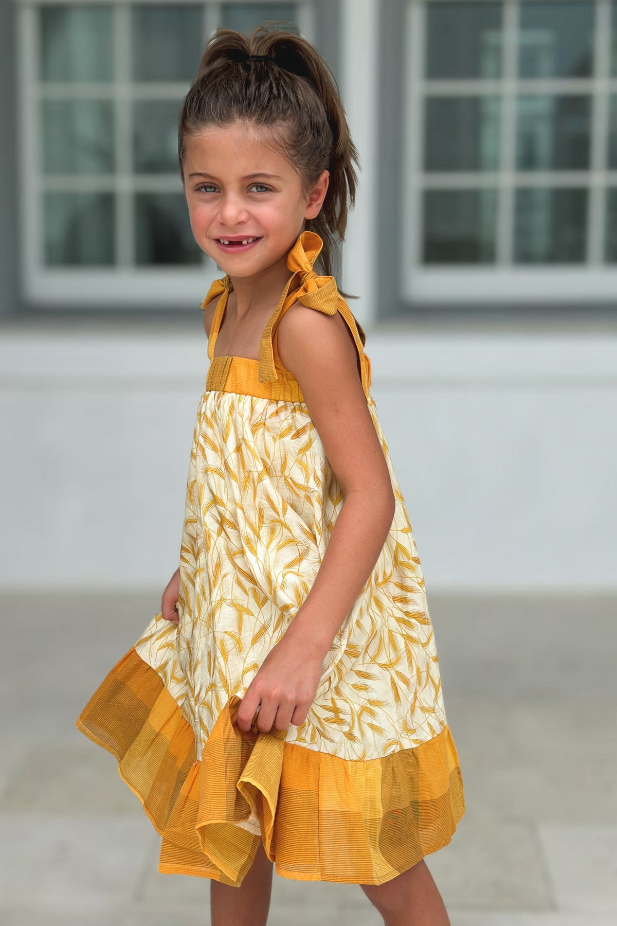 SS Girl's Dress Evie Tunic Dress (golden fields)