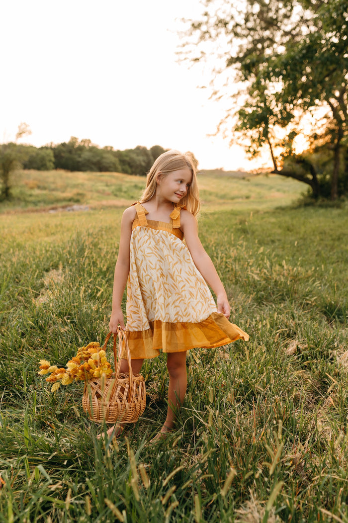 SS Girl's Dress Evie Tunic Dress (golden fields)