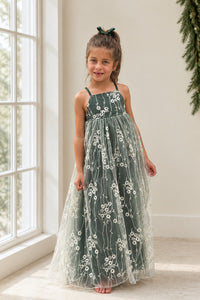 SS Girl's Dress Fiona Lace Dress (forest)