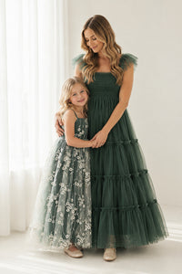 SS Girl's Dress Fiona Lace Dress (forest)
