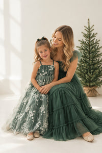 SS Girl's Dress Fiona Lace Dress (forest)