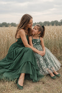 SS Girl's Dress Fiona Lace Dress (forest)