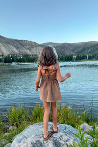 SS Girl's Dress Cora Tunic Set (mocha muslin)