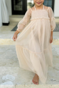 SS Girl's Dress Pippa Maxi (natural tulle)