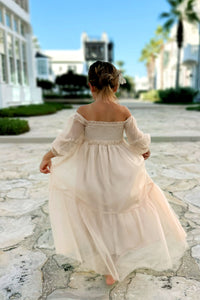 SS Girl's Dress Pippa Maxi (natural tulle)