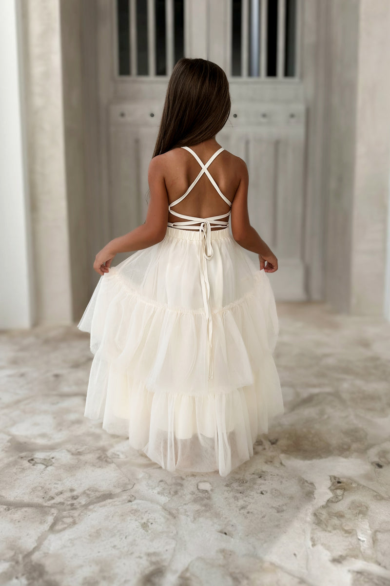 Wendy Dress (antique ivory tulle) INDIE BLUE Wendy Dress (antique ivory tulle) INDIE BLUE