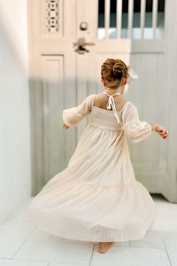 SS Girl's Dress Pippa Maxi (natural tulle)