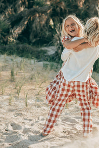 SS Girl's Dress Elle Midi (spice checkered)