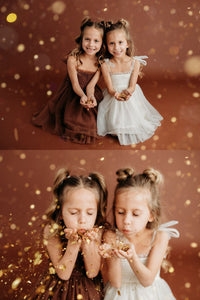 SS Girl's Dress Isa Dress (antique ivory tulle)