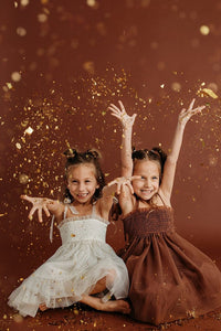SS Girl's Dress Isa Dress (antique ivory tulle)