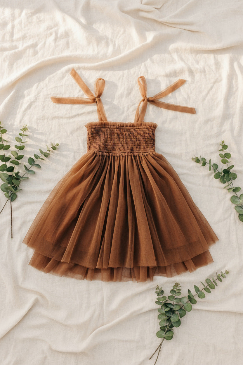 SS Girl's Dress Isa Dress (cedar tulle)