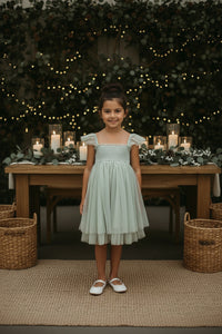 SS Girl's Dress Juliet Dress (mint tulle)
