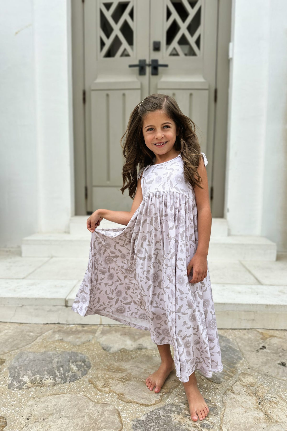 Liza Maxi (windblown floral)