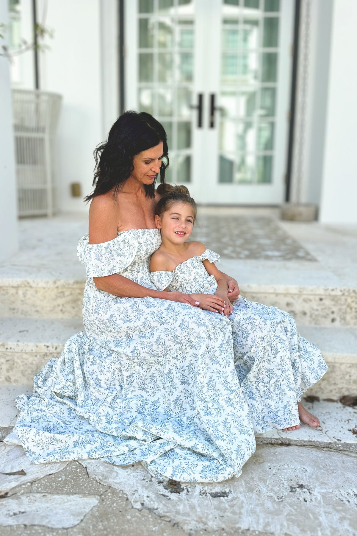 SS Girl's Dress Marabella Dress (blue mist floral)