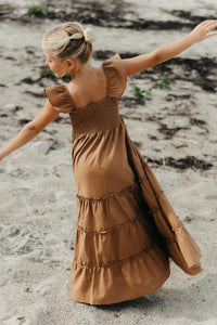 SS Girl's Dress Marabella Dress (amber linen)