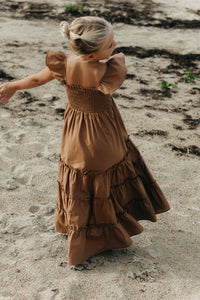 SS Girl's Dress Marabella Dress (amber linen)