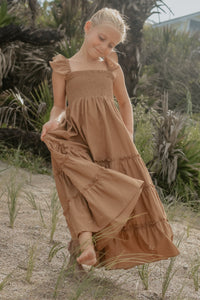 SS Girl's Dress Marabella Dress (amber linen)