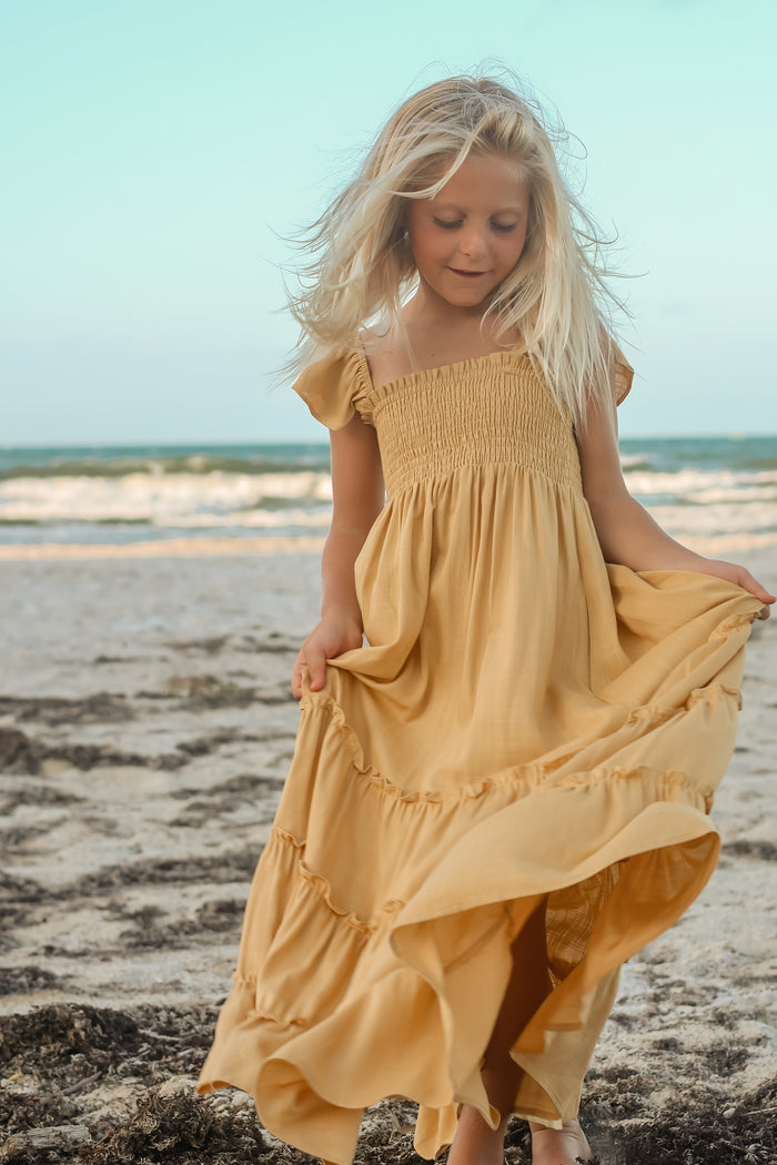 SS Girl's Dress Marabella Dress (honeycomb linen)