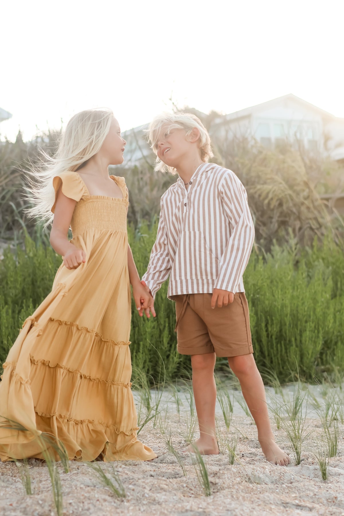 SS Girl's Dress Marabella Dress (honeycomb linen)
