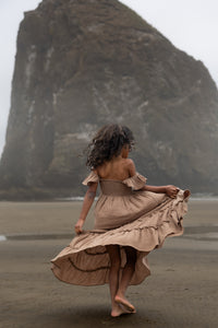 SS Girl's Dress Marabella Dress (mocha muslin)