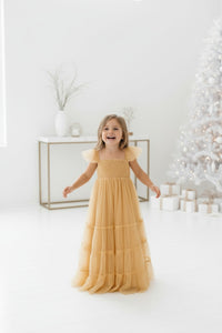 SS Girl's Dress Marabella Dress (saffron tulle)