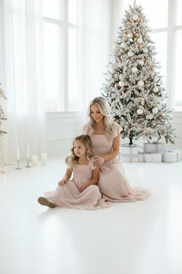 SS Girl's Dress Marabella Dress (soft pink chiffon)