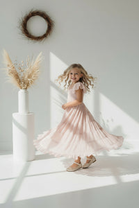 SS Girl's Dress Marabella Dress (soft pink chiffon)