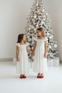 SS Girl's Dress Marabella Dress (white chiffon)