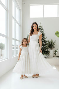 SS Girl's Dress Marabella Dress (white chiffon)