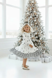 SS Girl's Dress Mira Dress (embroidered diamond)