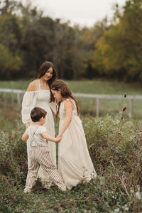 SS Girl's Dress Noelle Dress (sequin natural tulle)