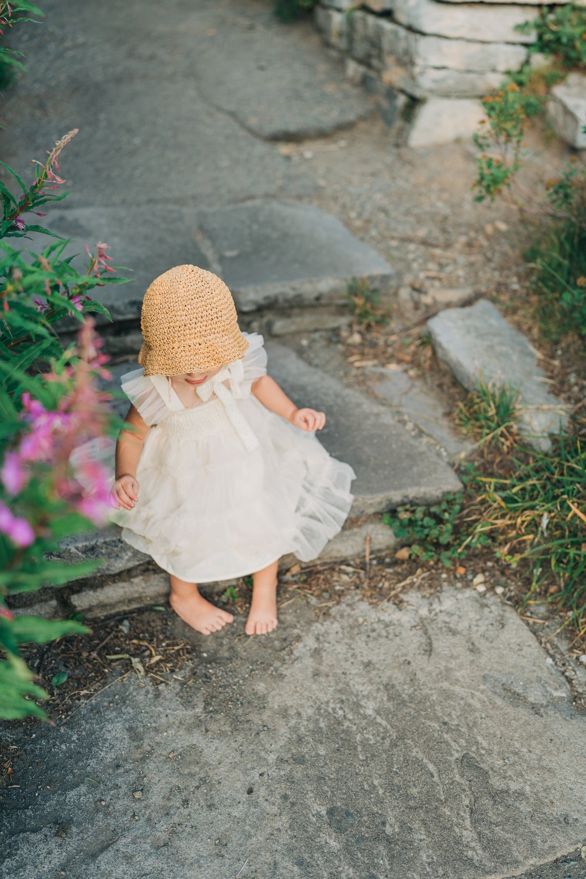 SS Girl's Dress Pia Dress (antique ivory tulle)