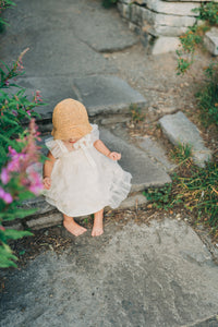 SS Girl's Dress Pia Dress (antique ivory tulle)