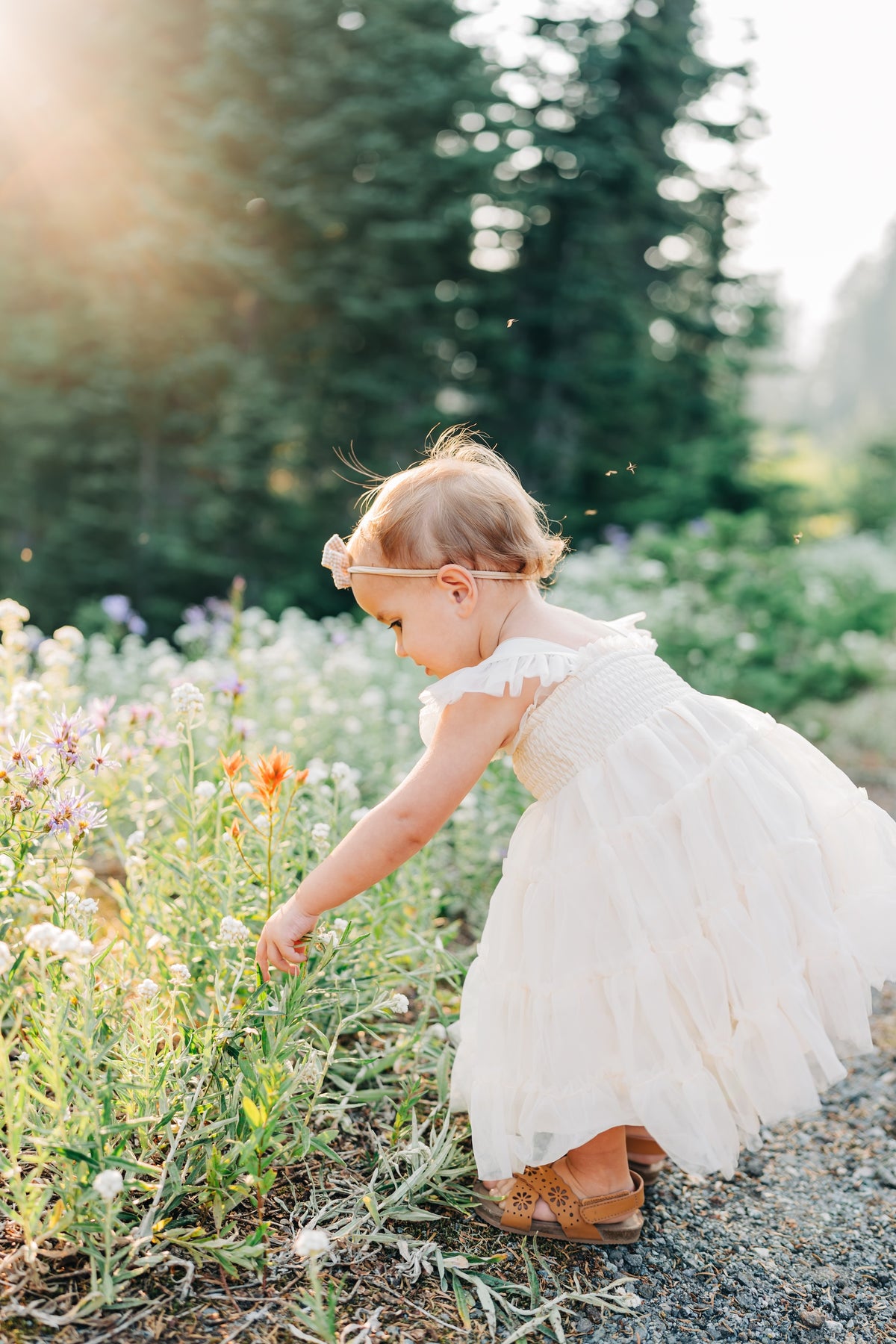 SS Girl's Dress Pia Dress (antique ivory tulle)