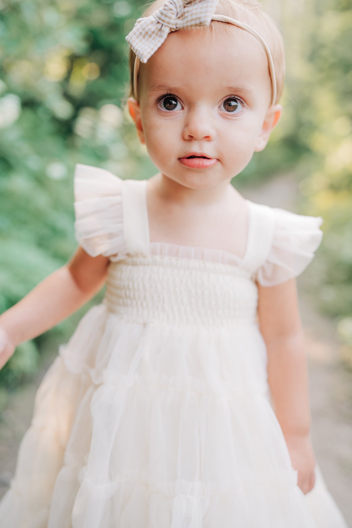 SS Girl's Dress Pia Dress (antique ivory tulle)