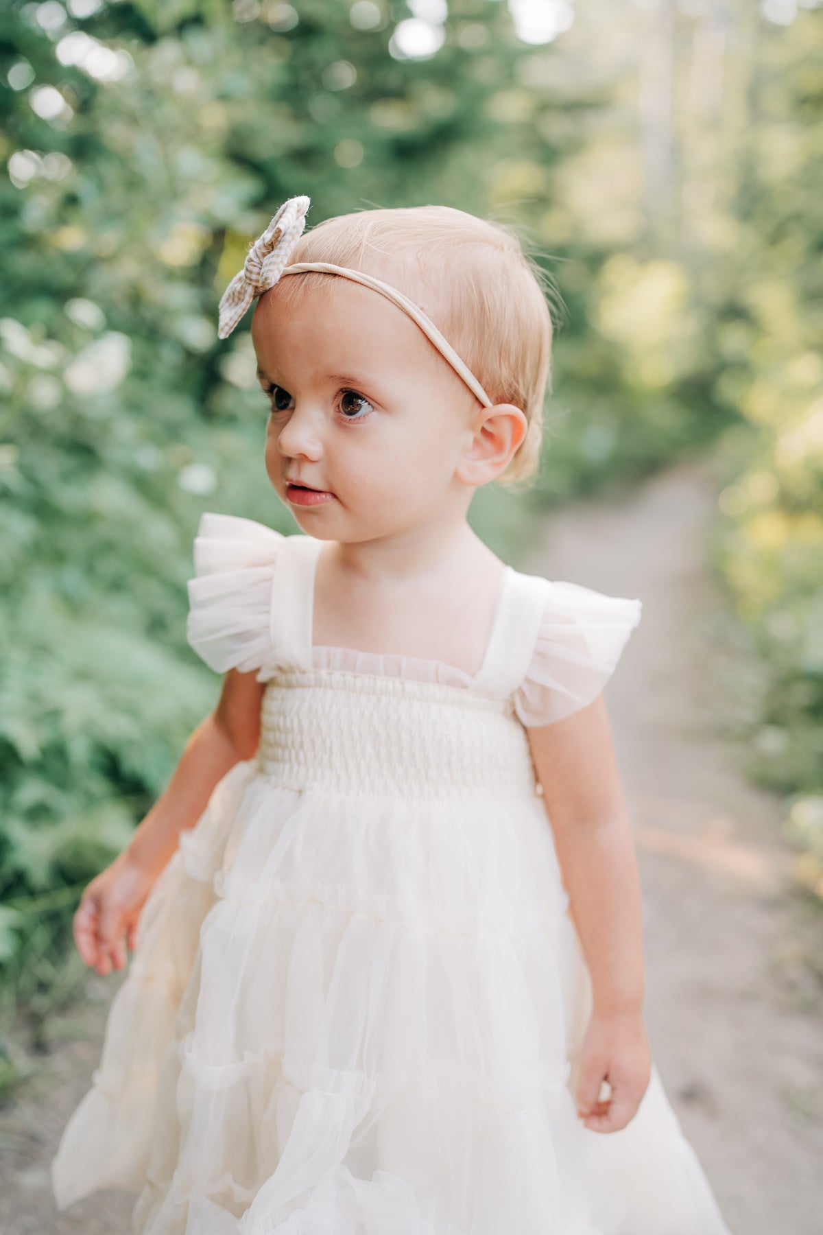 SS Girl's Dress Pia Dress (antique ivory tulle)
