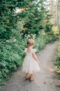 SS Girl's Dress Pia Dress (antique ivory tulle)