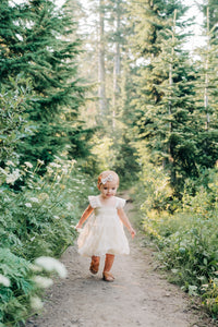 SS Girl's Dress Pia Dress (antique ivory tulle)