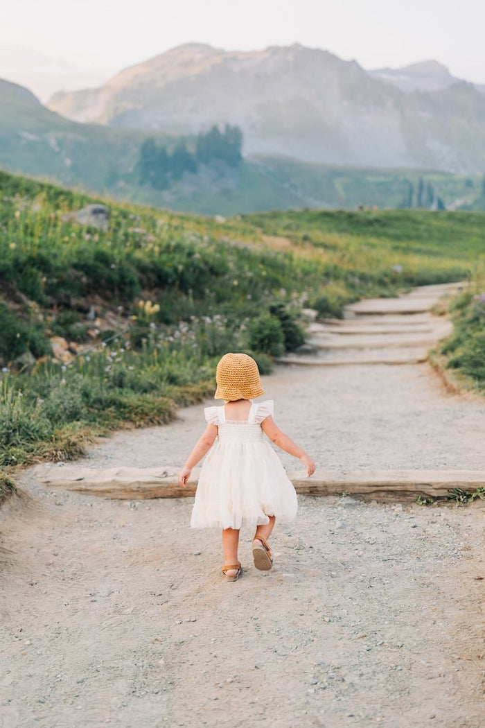 SS Girl's Dress Pia Dress (antique ivory tulle)