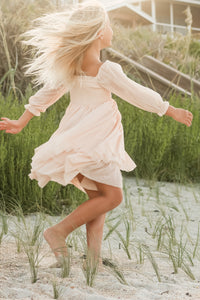 SS Girl's Dress Eowen Dress (ecru blush tulle)