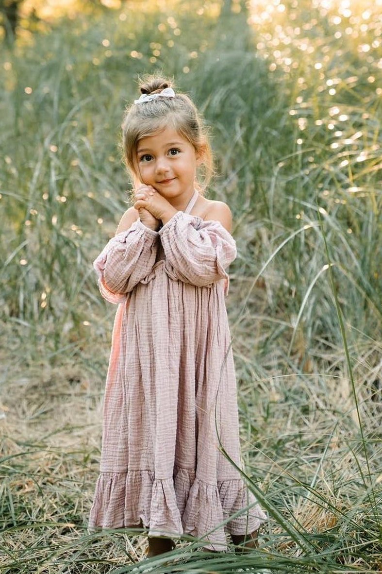 SS Girl's Dress Pippa Dress (peony muslin)