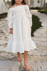 SS Girl's Dress Pippa Dress (white muslin)