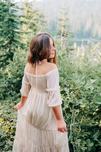 SS Girl's Dress Pippa Maxi (natural tulle)