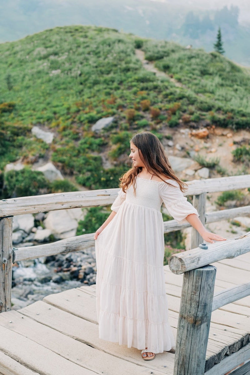 SS Girl's Dress Pippa Maxi (natural tulle)