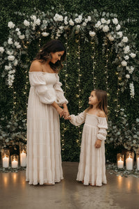 SS Girl's Dress Pippa Maxi (natural chiffon)